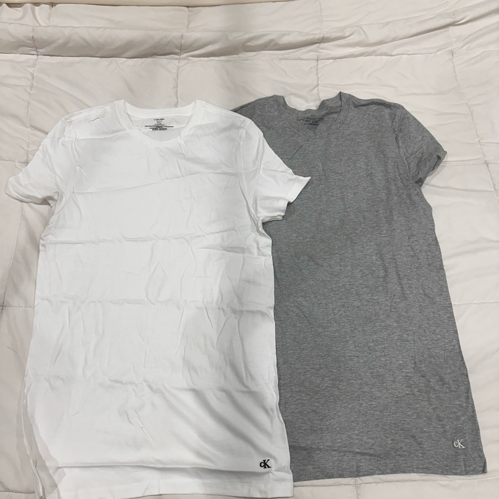 Calvin Klein Classic White and Gray Tees